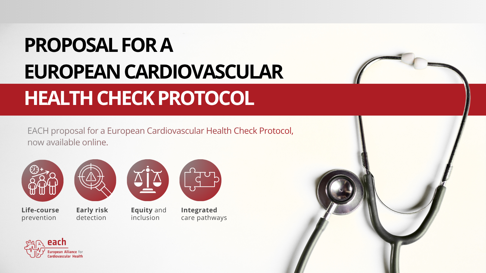 EACH proposal for a European Cardiovascular Health Check Protocol
